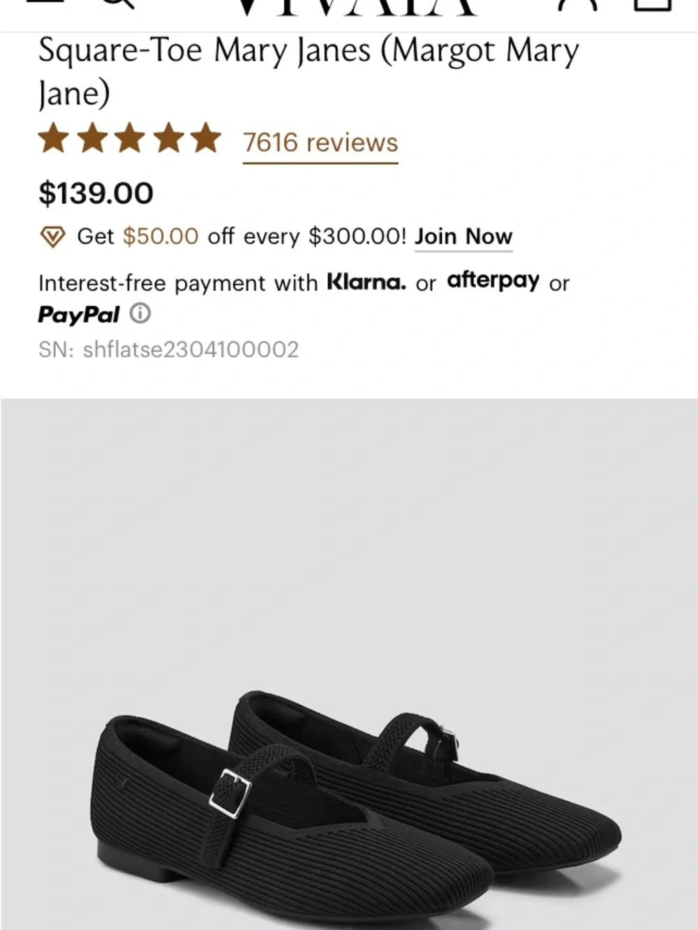 Black Knit Mary Jane Flats with Adjustable Buckle